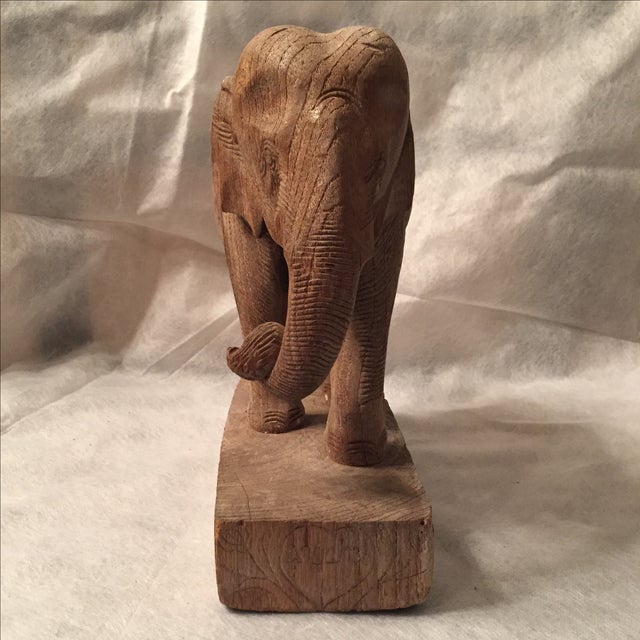 Rustic Antique Elephant Statue For Sale - Image 3 of 11