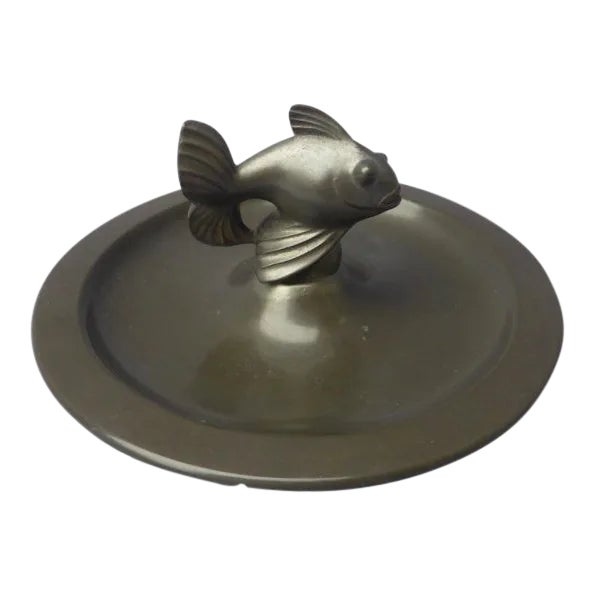 Just Andersen Danish Pewter Fish Dish For Sale