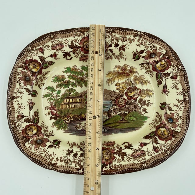 Vintage Royal Staffordshire "Tonquin" Serving Platter by Clarice Cliff For Sale - Image 11 of 11