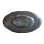 Antique European Pewter Charger With Zig-Zag Wiggle Work Initials For Sale
