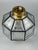 Metal Vintage Ceiling Lamp in Glass from Limburg, 1970s For Sale - Image 7 of 17