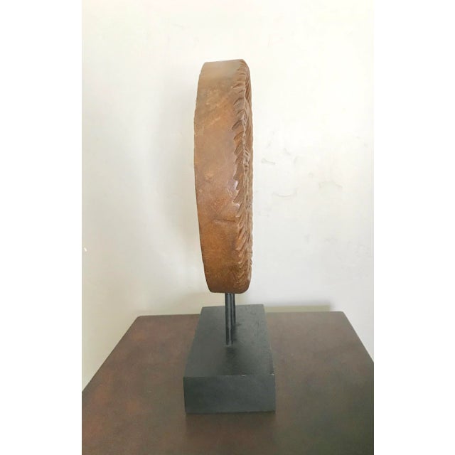 Natural Wood Swirl Sculpture on Stand For Sale - Image 4 of 5