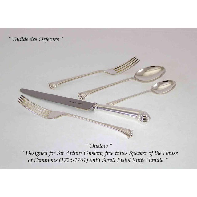 1990s Vintage / New C. J. Vander Silverplate Onslow Pattern Flatware Set for 12- 90 Pieces For Sale - Image 5 of 13
