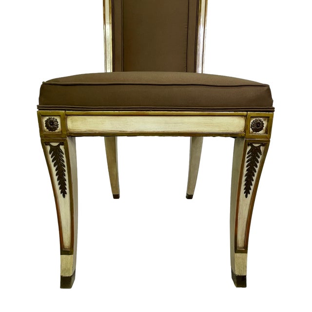 Mid-20th Century Directoire-Style Dining Chairs, Set of 6 For Sale - Image 12 of 16