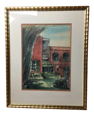 "New Orleans" Watercolor Painting by Johnny Donnels (1924-2009)