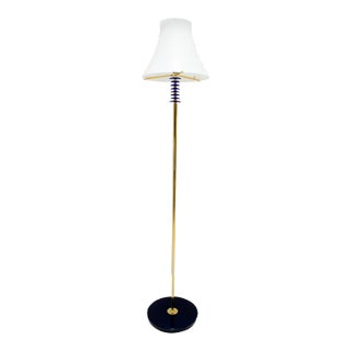 Brass & Murano Glass Auras Floor Lamp from Auras, 1989 For Sale