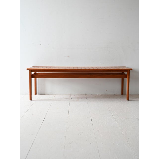 Scandinavian Teak Bench, 1960s For Sale - Image 11 of 11