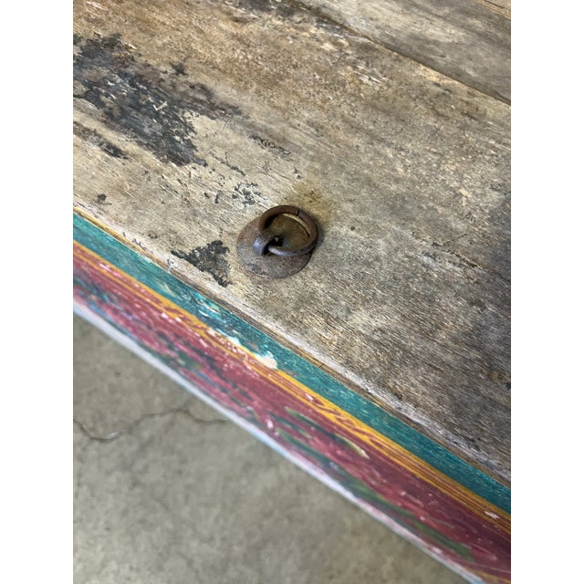 Mid 19th Century Painted Trunk For Sale - Image 4 of 12