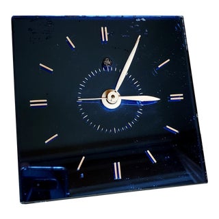 Telechron/Ge Glass Mirror Dawning Clock For Sale