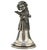 Vintage Italian Sterling Silver Angel Bell Cherub Playing Pan Flute, 1960s For Sale - Image 6 of 6