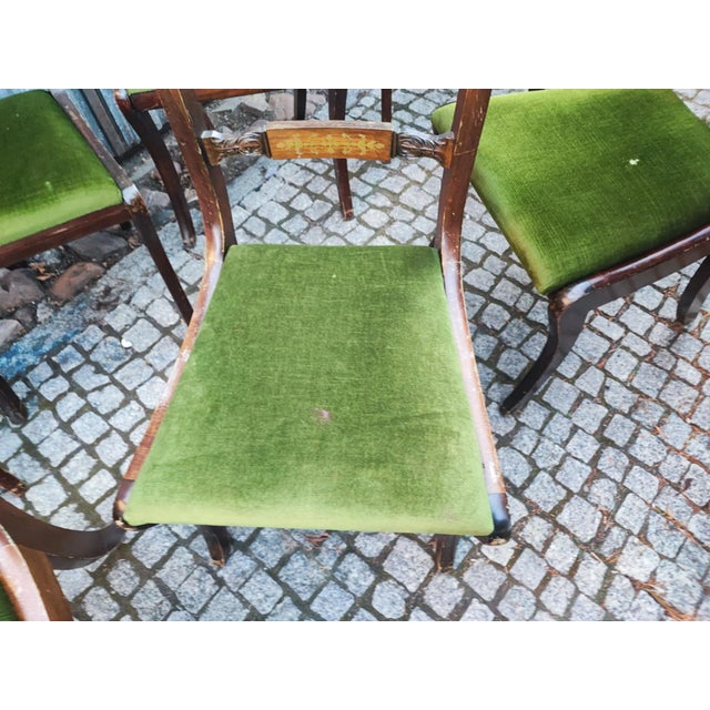 Art Nouveau chair, dimensions: height 82.5 cm, width 47 cm, depth 40 cm, seat height 49 cm, seat depth 40 cm.