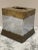 Vintage Hammered Brass Metal Tissue Box Cover For Sale In Sacramento - Image 6 of 7