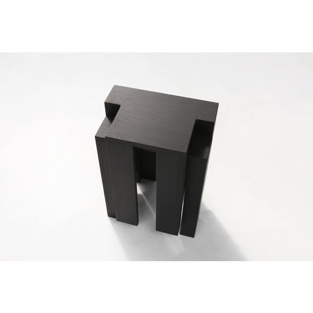 Black Stackable Stool from Bram Vanderbeke, Belgium, 2010s For Sale - Image 9 of 18