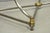 Silver Vintage Directoire Maison Jansen Style Steel & Brass Marble Top Console Table For Sale - Image 8 of 18