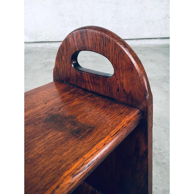 Handcrafted Jointed Two Tier Side Table, France, 1950s For Sale - Image 9 of 18