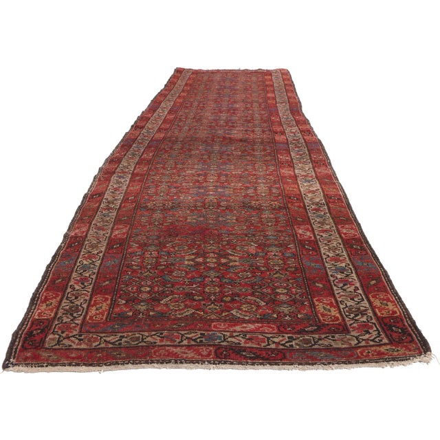 Antique Persian Malayer Runner - 03’03 x 13’02 For Sale - Image 4 of 12