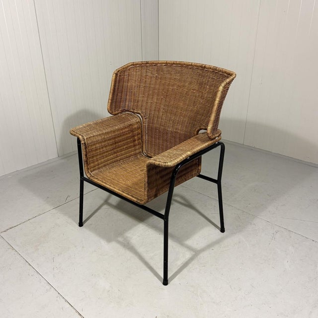 Rattan Chair by Wouter Fens for Gebr. Jonker, 1960s For Sale - Image 11 of 18
