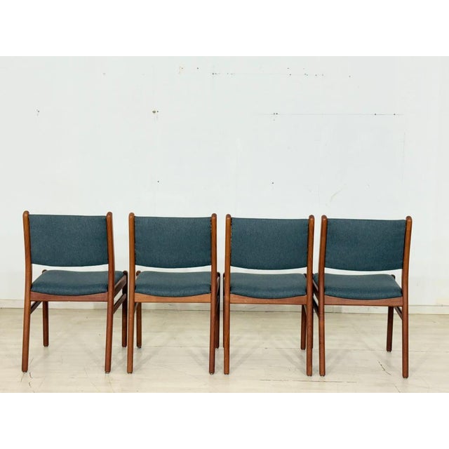 Blue Vintage Dining Room Chairs, 1960s, Set of 2 For Sale - Image 8 of 12