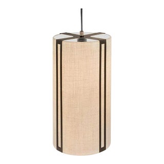 Welcome Penny Bronze Metalwork With Fabric Shade Ceiling Light For Sale