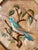 A Pair of Chinoiserie Style Hummingbird Verre Eglomise Paintings - Signed For Sale - Image 12 of 13