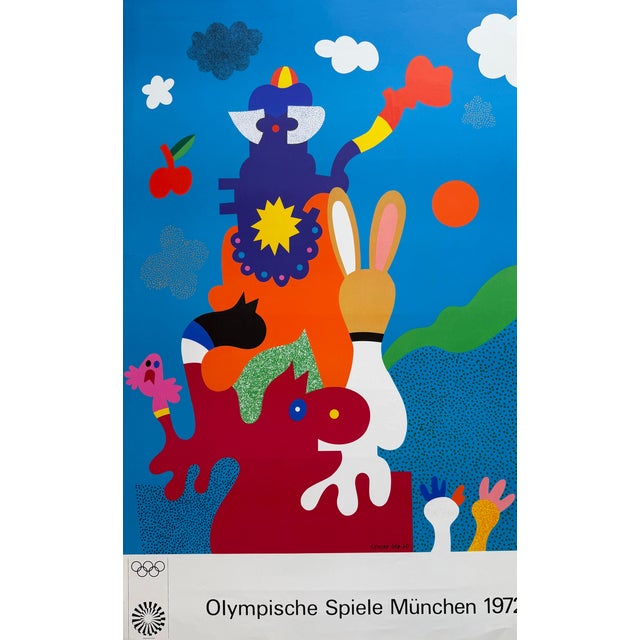 München 1972 Olympic Games Poster in the style of Otmar Alt,, Germany, 1970s For Sale - Image 14 of 14