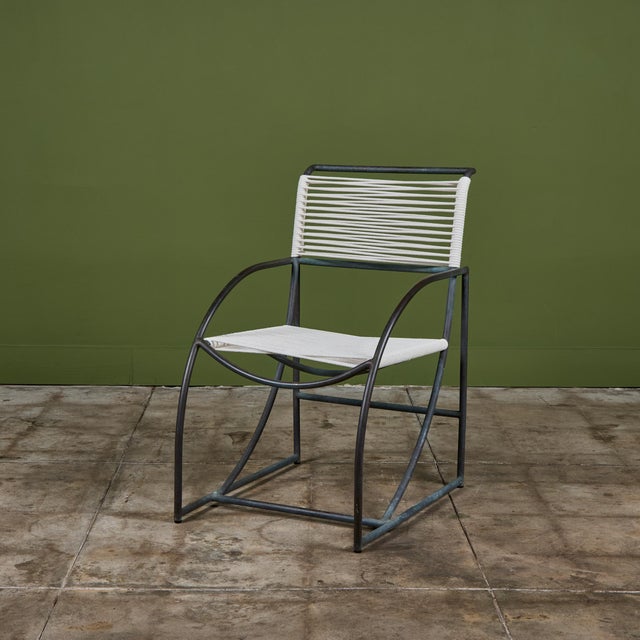 1970s Set of Six Kipp Stewart Bronze Patio Dining Armchairs for Terra For Sale - Image 12 of 18