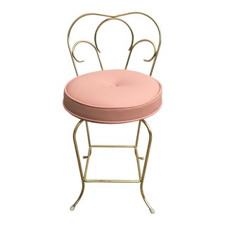 Metal Vanity Swivel Stool For Sale