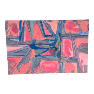 Abstract Acrylic on Canvas Painting, Circa 2010 For Sale