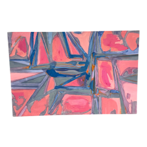 Abstract Acrylic on Canvas Painting, Circa 2010