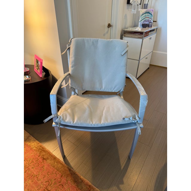 Selling these items as a set: (A This Brown Jordan Aero chair is an award-winning mid-century modern outdoor seating...