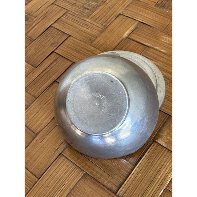 Metal Lidded Pewter Jewelry Box Sweden 1932 For Sale - Image 7 of 7