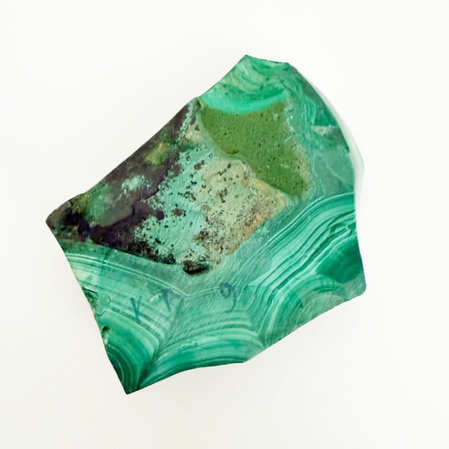Carved Malachite Gemstone Ashtray Catchall For Sale - Image 11 of 11