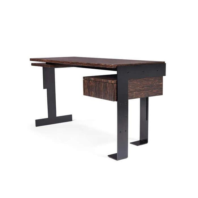 2010s Modern Palmwood Desk in the Style of Pierre Chareau For Sale - Image 5 of 7