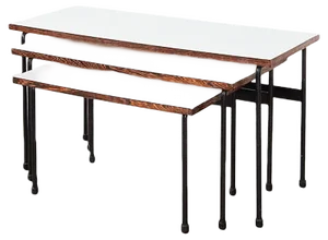 Model Twello Nesting Tables by Martin Visser for t Spectrum, 1950s, Set of 3