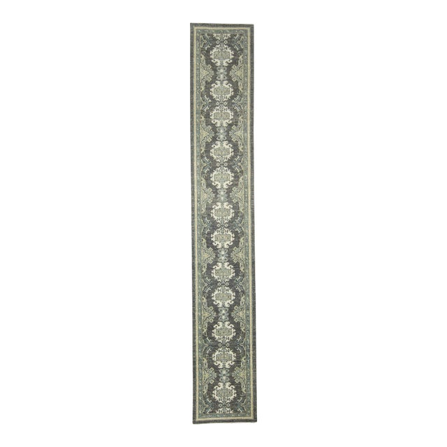 Turkish Oushak Rug 2'11" x 17'11" #20253 For Sale