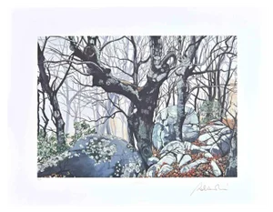 Rolandi (Maurizio Coccia), In the Forest, Original Screen Print, 1980s