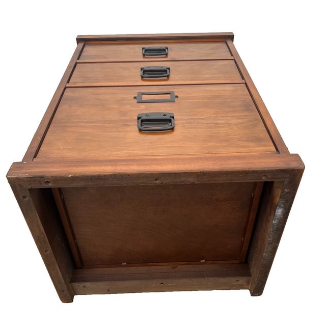 Vintage File Cabinet Mission Arts and Crafts Style Three Drawers One Legal Size For Sale - Image 11 of 11