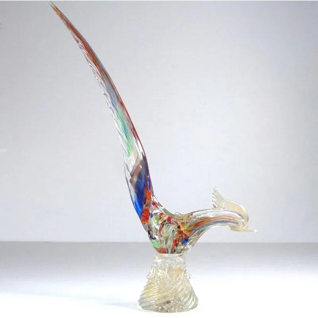 Gray Mid-Century Murano Glass Bird Figurine, 1960s For Sale - Image 8 of 10