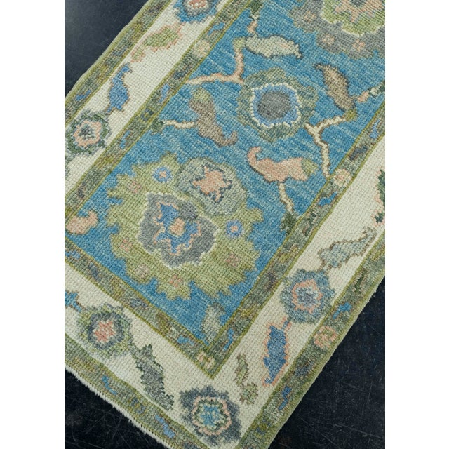 Turkish Turkish Oushak Runner Rug 2'2" x 5'11" #17171 For Sale - Image 3 of 8