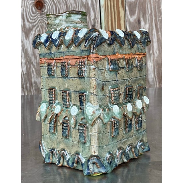 Vintage Boho Studio Pottery Lidded Jar For Sale - Image 12 of 12