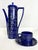 Vintage Portmeirion Totem Coffee Service in Deep Blue Ceramic by Susan Williams-Ellis, 1966, Set of 15 For Sale - Image 10 of 18