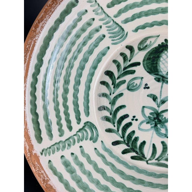 Ceramic Large Spanish Fajalauza Ceramic Bowl from Lebrillo For Sale - Image 7 of 9