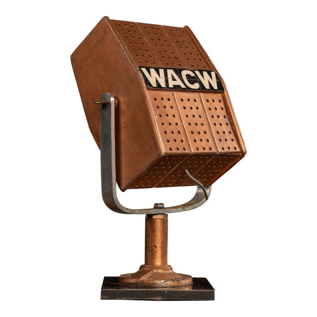 Vintage Oversized Broadcast Microphone For Sale