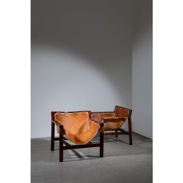 Mid-Century Modern Safari Lounge Chairs by Carlo Hauner for Forma, 1970s, Set of 2 For Sale - Image 3 of 18