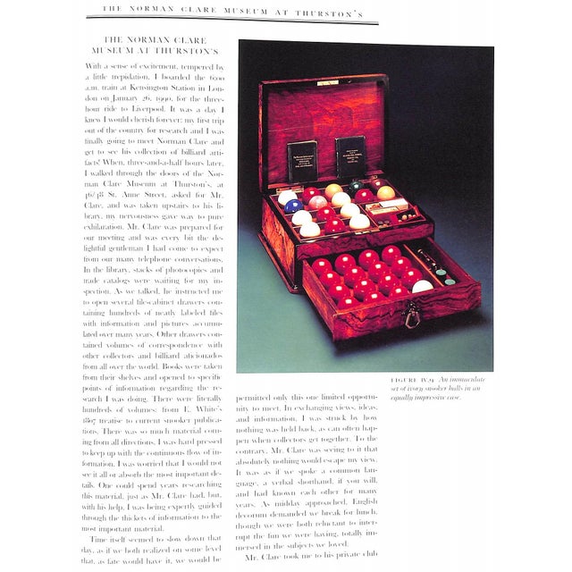 Paper "The Billiard Encyclopedia: An Illustrated History of the Sport" 1994 Stein, Victor and Rubino, Paul For Sale - Image 7 of 12