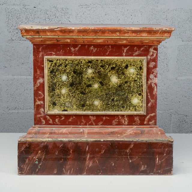 Lacquered Stool with Red and Green Base, 18th Century For Sale - Image 16 of 16