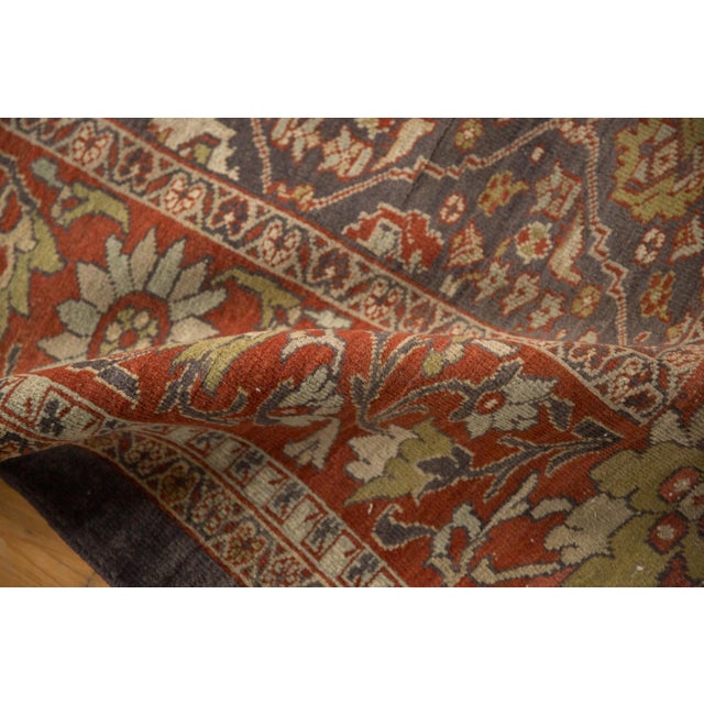 Persian Vintage Distressed Mahal Carpet - 10'4" X 13'7" For Sale - Image 3 of 12