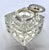 Vintage Cut Crystal Inkwell W/Brass Lid and Red Gemstone For Sale In Dallas - Image 6 of 12