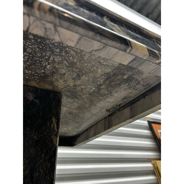Mid-Century Modern Vintage Marble Side Table For Sale - Image 3 of 12