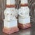 Vintage Boho Glazed Terra Cotta Elephant Obelisks - a Pair For Sale - Image 9 of 14